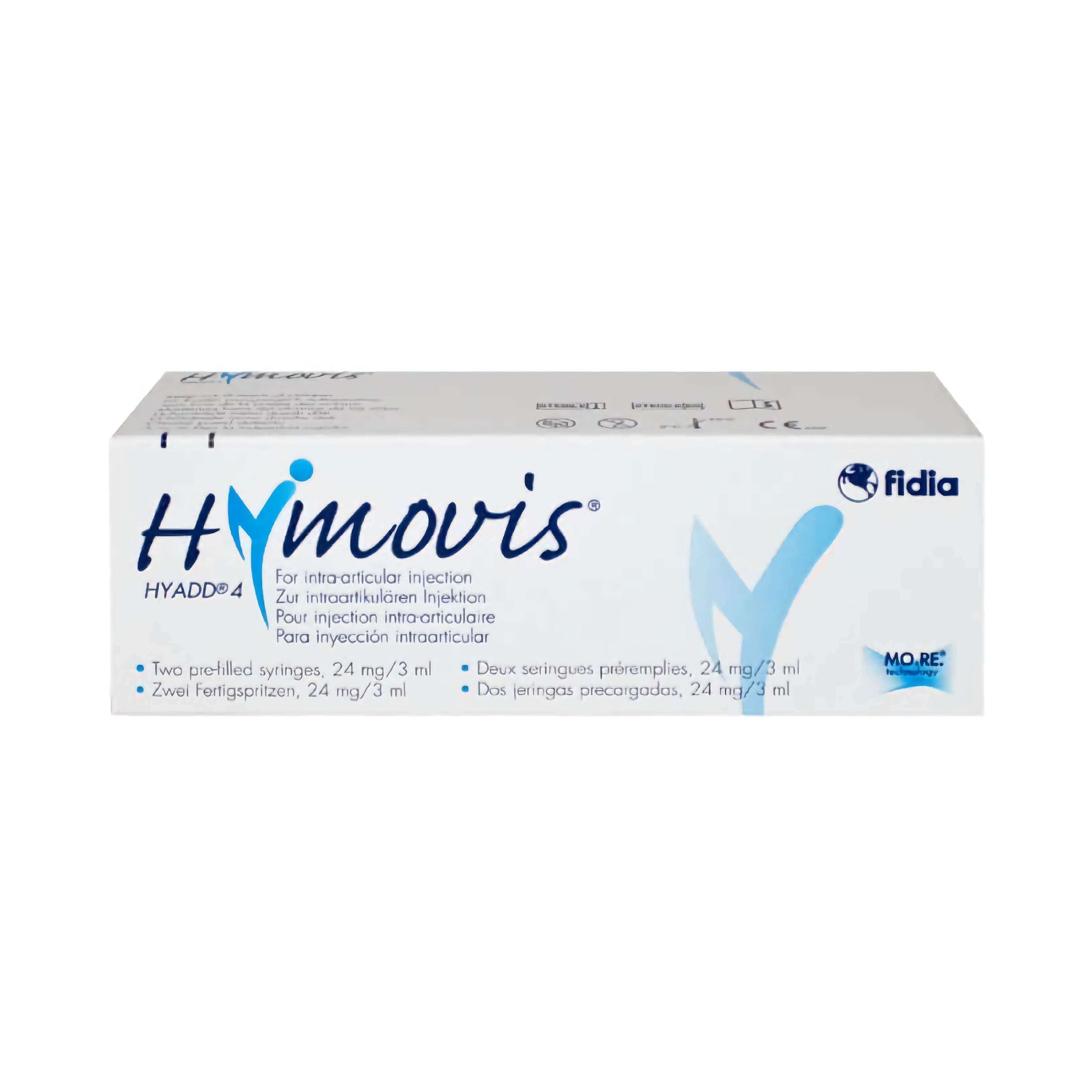 Hymovis 24mg/3ml Gelenkspritzen von Fidia Pharma, sterile Hyaluronsäure-Injektionen in Fertigspritzen für Gelenksbehandlung