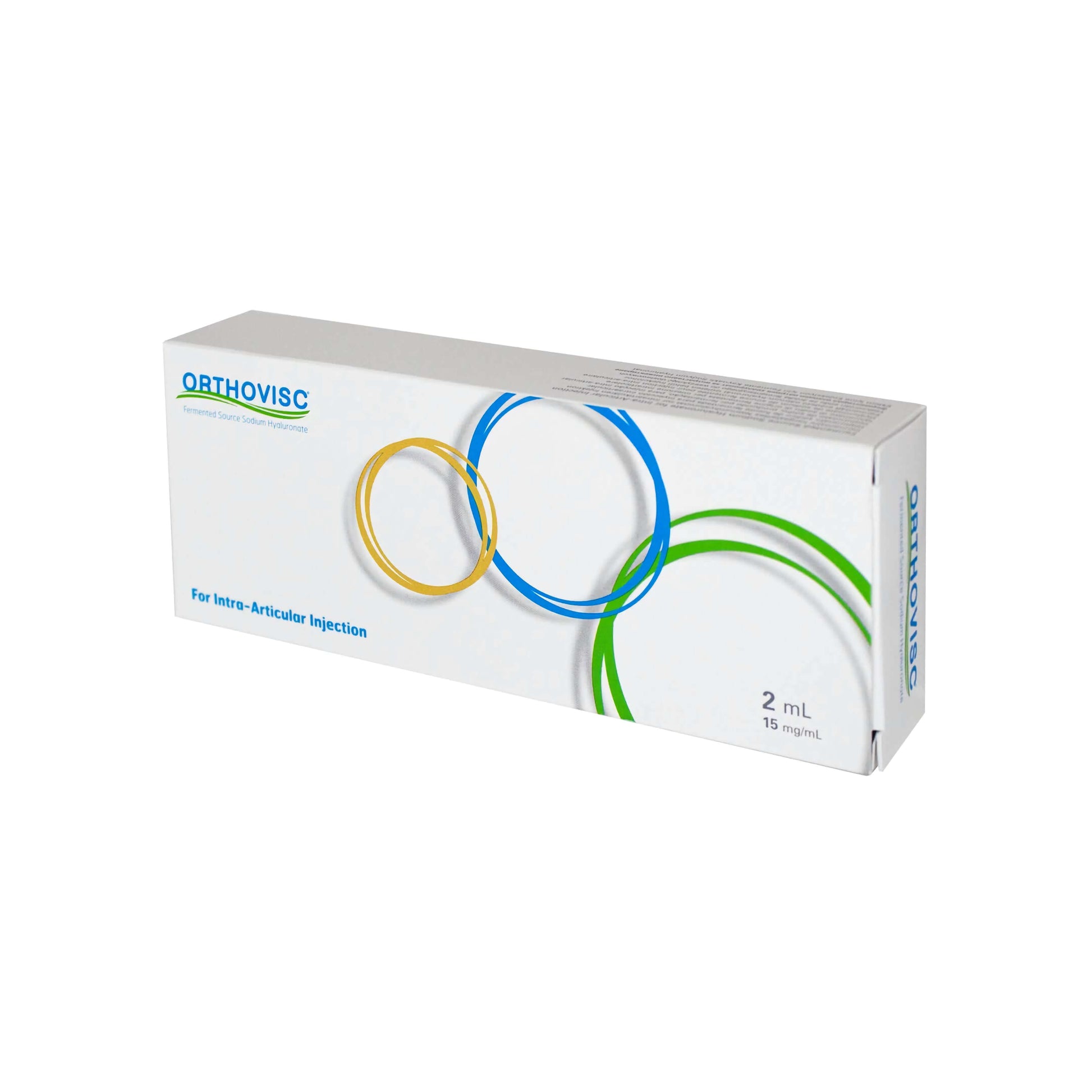 Sterile Fertigspritze mit Orthovisc 30mg Hyaluronsäure für Gelenkinjektionen bei Arthrose, hergestellt von Plasmaconcept AG